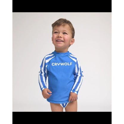 Crywolf Baby Rash Vest Deep Sea Stripe | Aster & Ruby