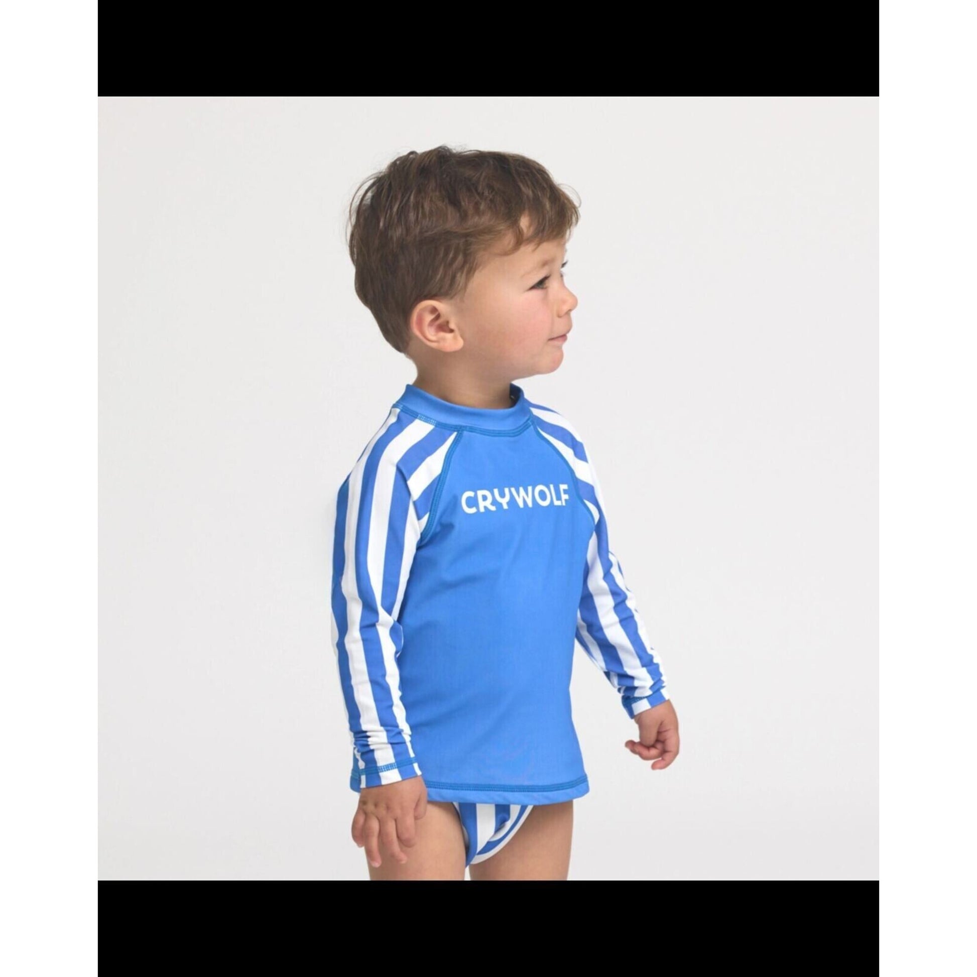 Crywolf Baby Rash Vest Deep Sea Stripe | Aster & Ruby