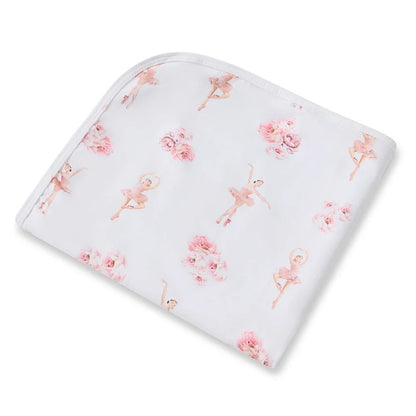 Ballerina Organic Jersey Wrap & Topknot Set - Aster & Ruby