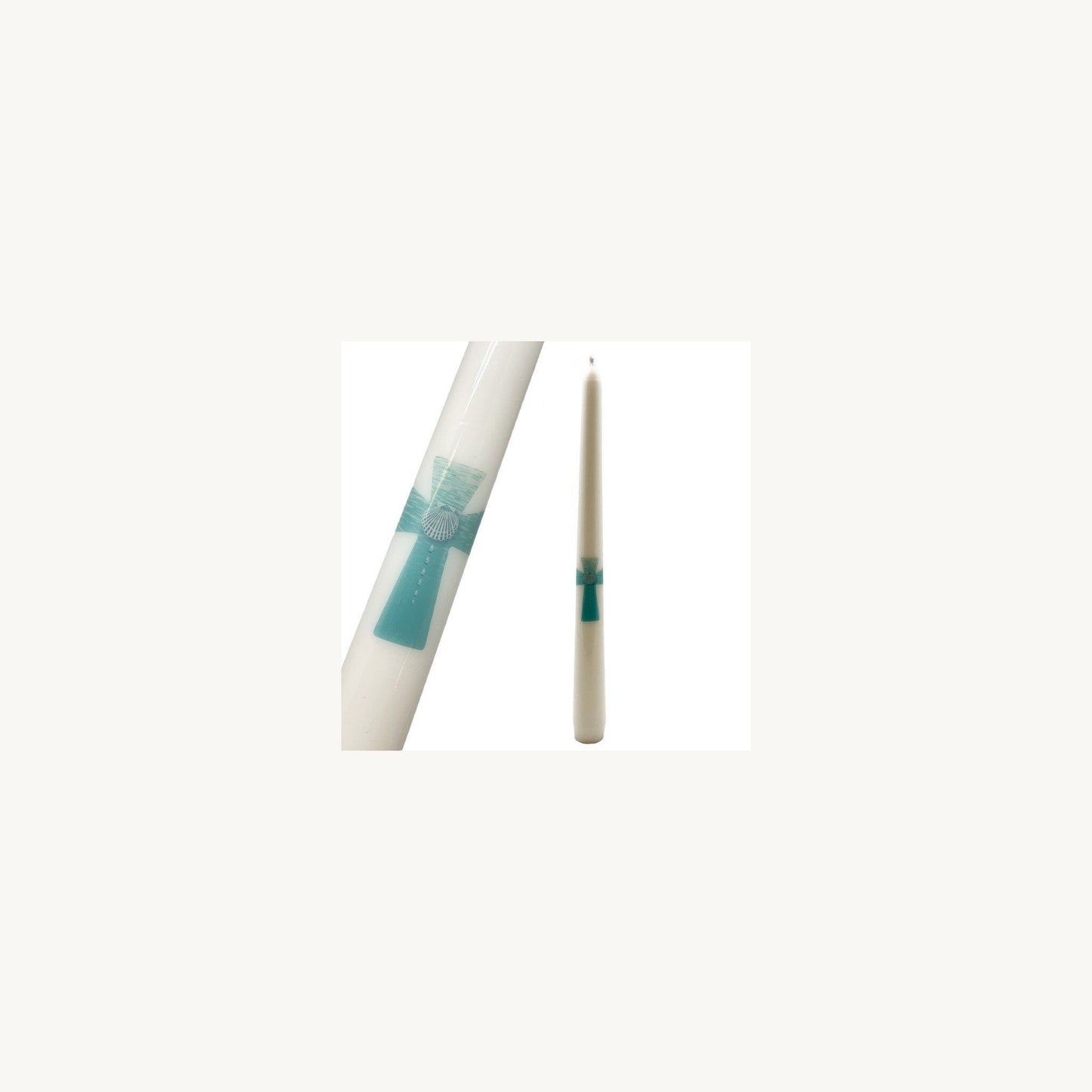 Gatto & Co Baptism Tapered Candle Boy | Aster & Ruby