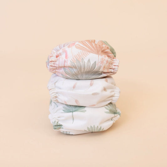 Bare & Boho Soft Cover Nappy Bundles One Size Bamboo Wild One - Aster & Ruby