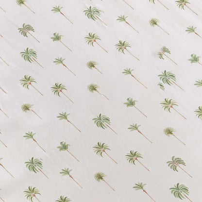 Green Palm Organic Bassinet Sheet / Change Pad Cover