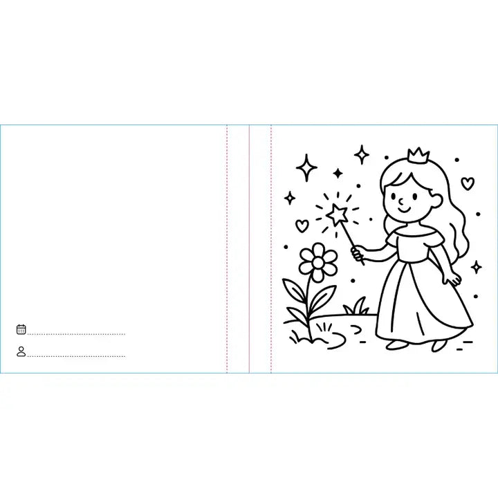 Colouring Book Square - Princesses