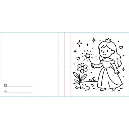 Colouring Book Square - Princesses