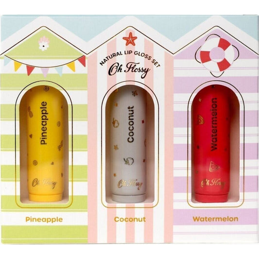 Oh Flossy Beach Club Natural Lip Gloss Set | Aster & Ruby