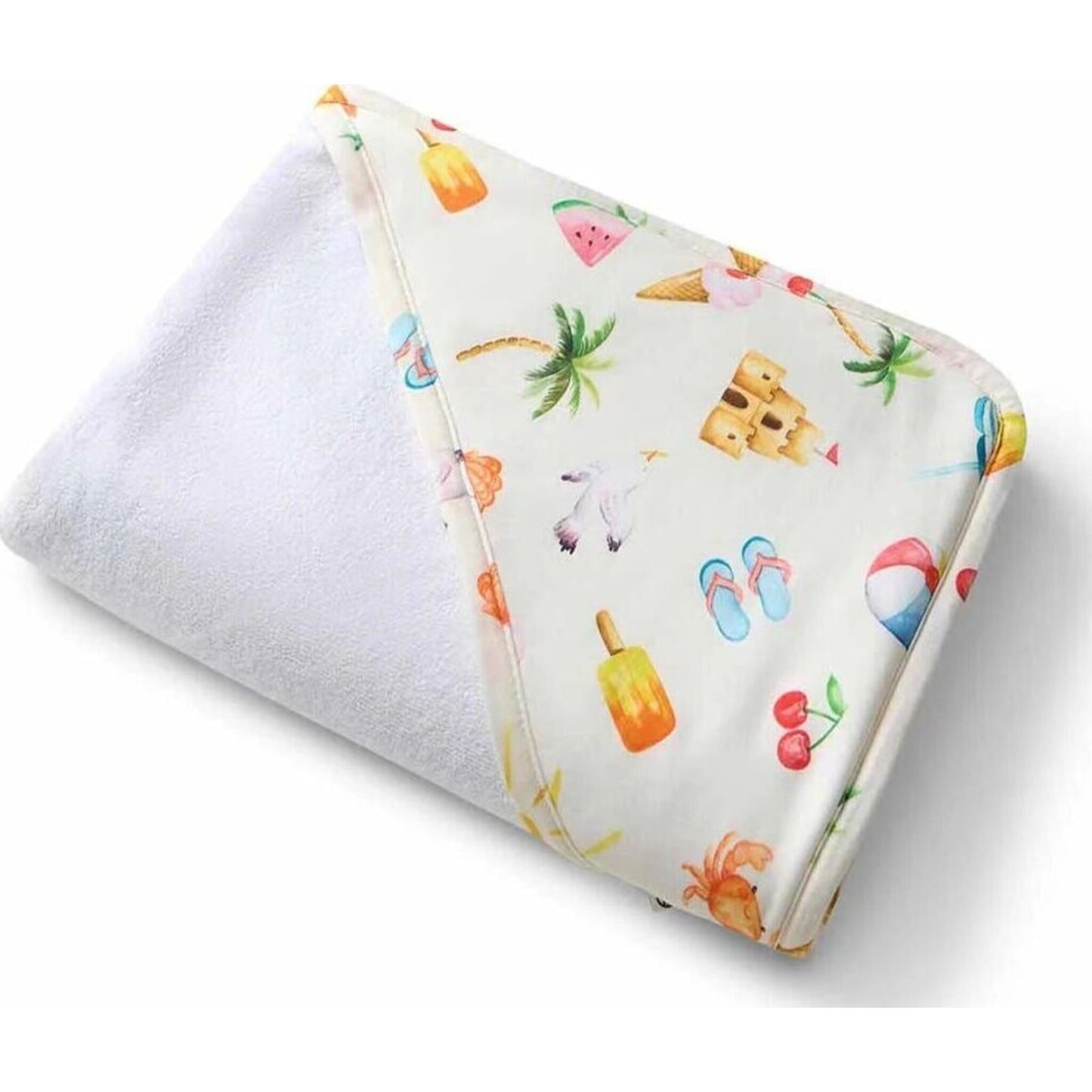 Snuggle Hunny Kids Beach Fun Organic Hooded Baby Towel | Aster & Ruby