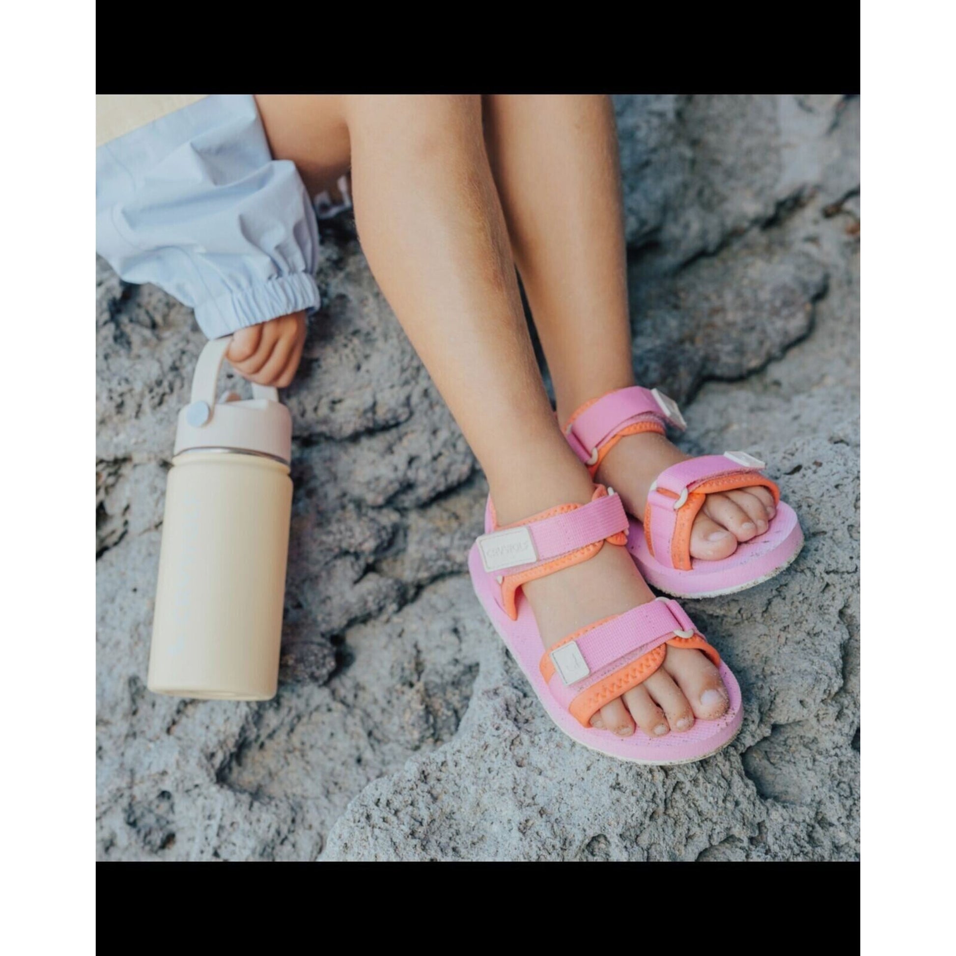 Crywolf Beach Sandal Candy Pink | Aster & Ruby