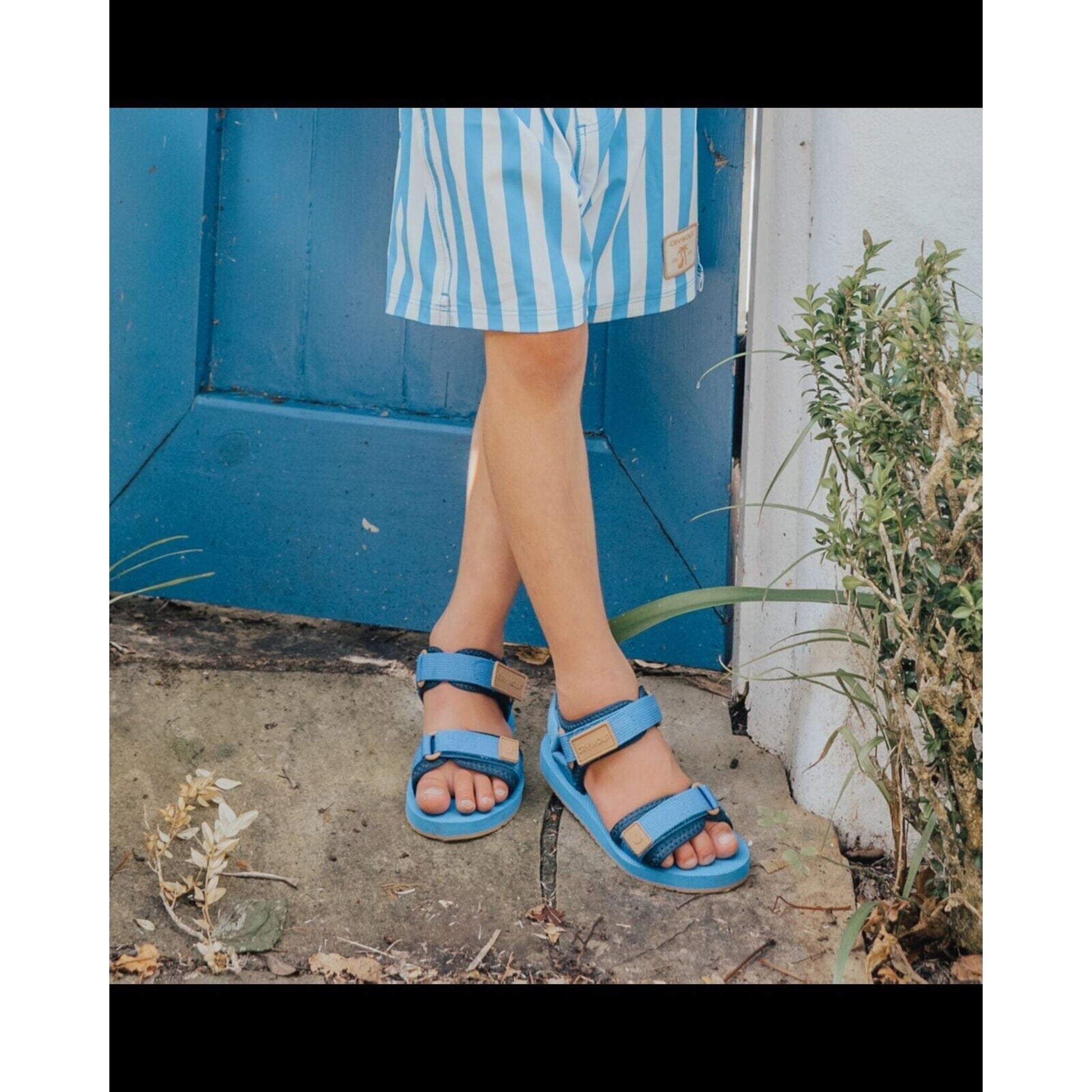 Crywolf Beach Sandal Deep Sea | Aster & Ruby