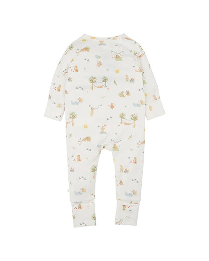 BEAR ORGANIC LS ZIPSUIT - Aster & Ruby