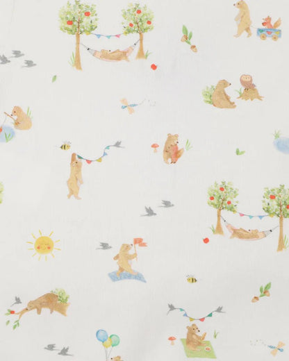 BEAR ORGANIC SS ZIPSUIT - Aster & Ruby