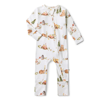 Bears Organic Snugglesuit Convertible Romper - Aster & Ruby