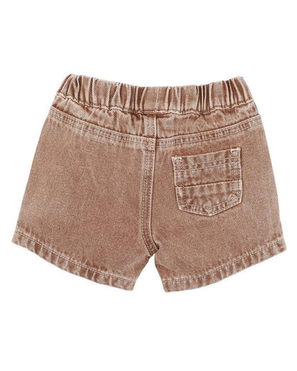 Bebe Boys Shorts - Brown Denim - Aster & Ruby