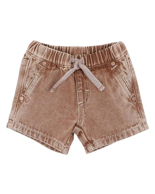 Bebe Boys Shorts - Brown Denim - Aster & Ruby