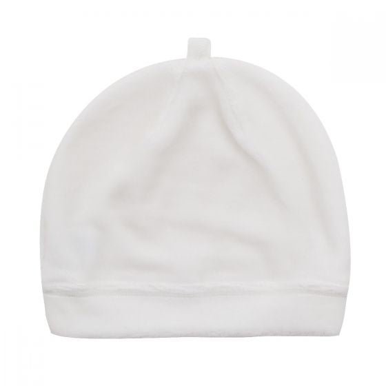 Bebe Cream Velour Beanie-Aster & Ruby