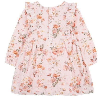 Bebe Dotti Print Smock Dress 3-7 Yrs-Aster & Ruby