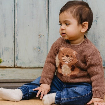 Bebe Myles Beaver Knitted Jumper-Aster & Ruby