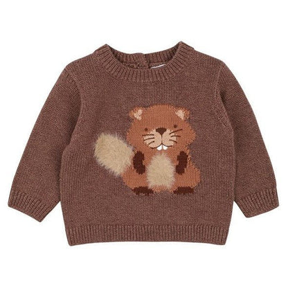 Bebe Myles Beaver Knitted Jumper-Aster & Ruby