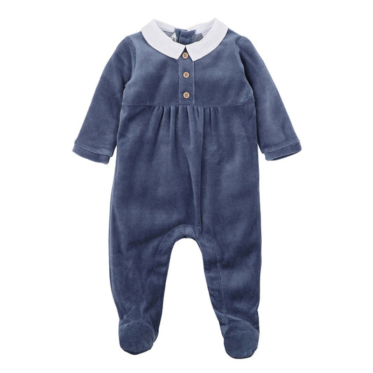 Bebe Ralph Velour Onesie Romper-Aster & Ruby