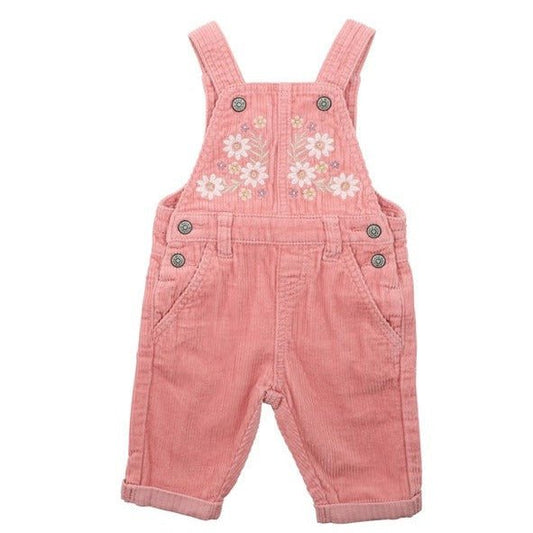 Bebe Thea Embroidered Cord Overall-Aster & Ruby