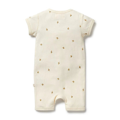 Bee Mine Organic Boyleg Zipsuit - Aster & Ruby
