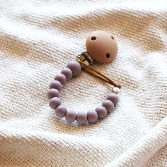 Bella Zailea Silicone Dummy Clip Mauve-Aster & Ruby