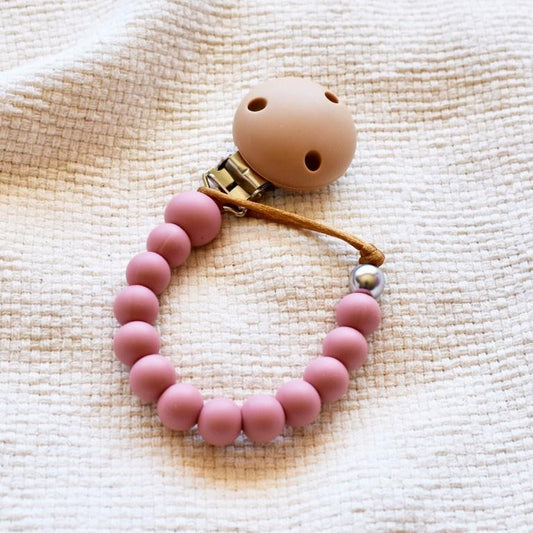 Bella Zailea Silicone Dummy Clip Rose-Aster & Ruby