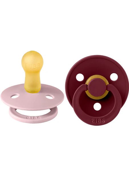 BIBS Colour Pacifier Round 2pk - Aster & Ruby