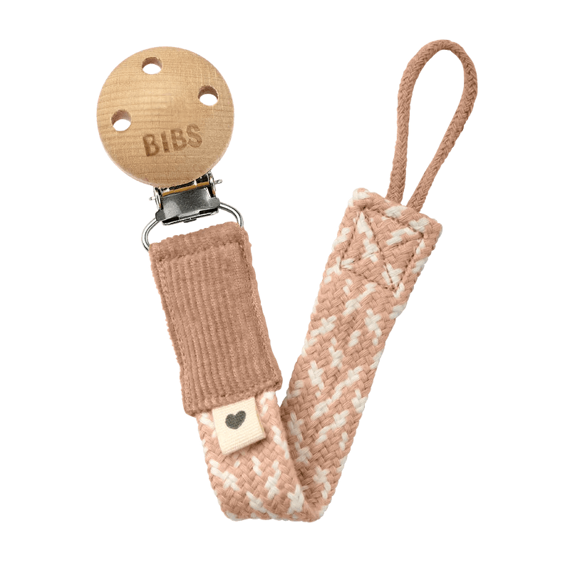 BIBS Paci Braid Dummy Clip-Aster & Ruby