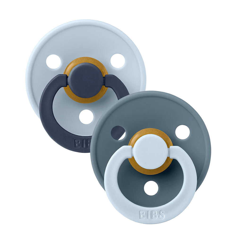 BIBS Pacifier Fusion Colour Baby Blue/Petrol Mix | Aster & Ruby