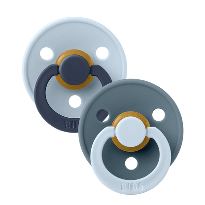 BIBS Pacifier Fusion Colour Baby Blue/Petrol Mix | Aster & Ruby