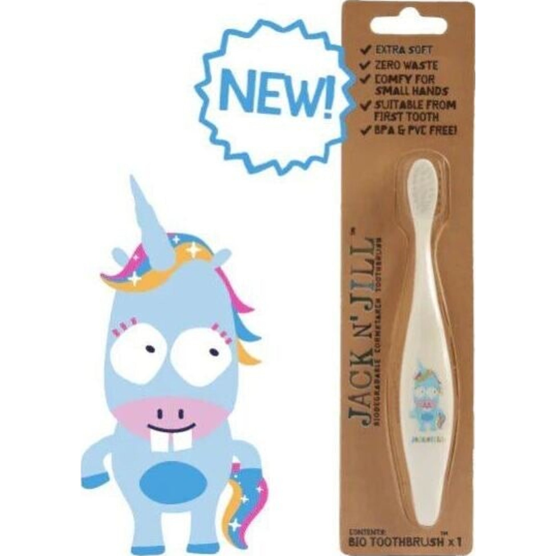 Jack N' Jill Bio Toothbrush Unicorn | Aster & Ruby