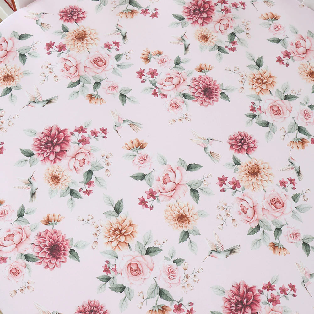 Birds & Blooms Organic Fitted Cot Sheet