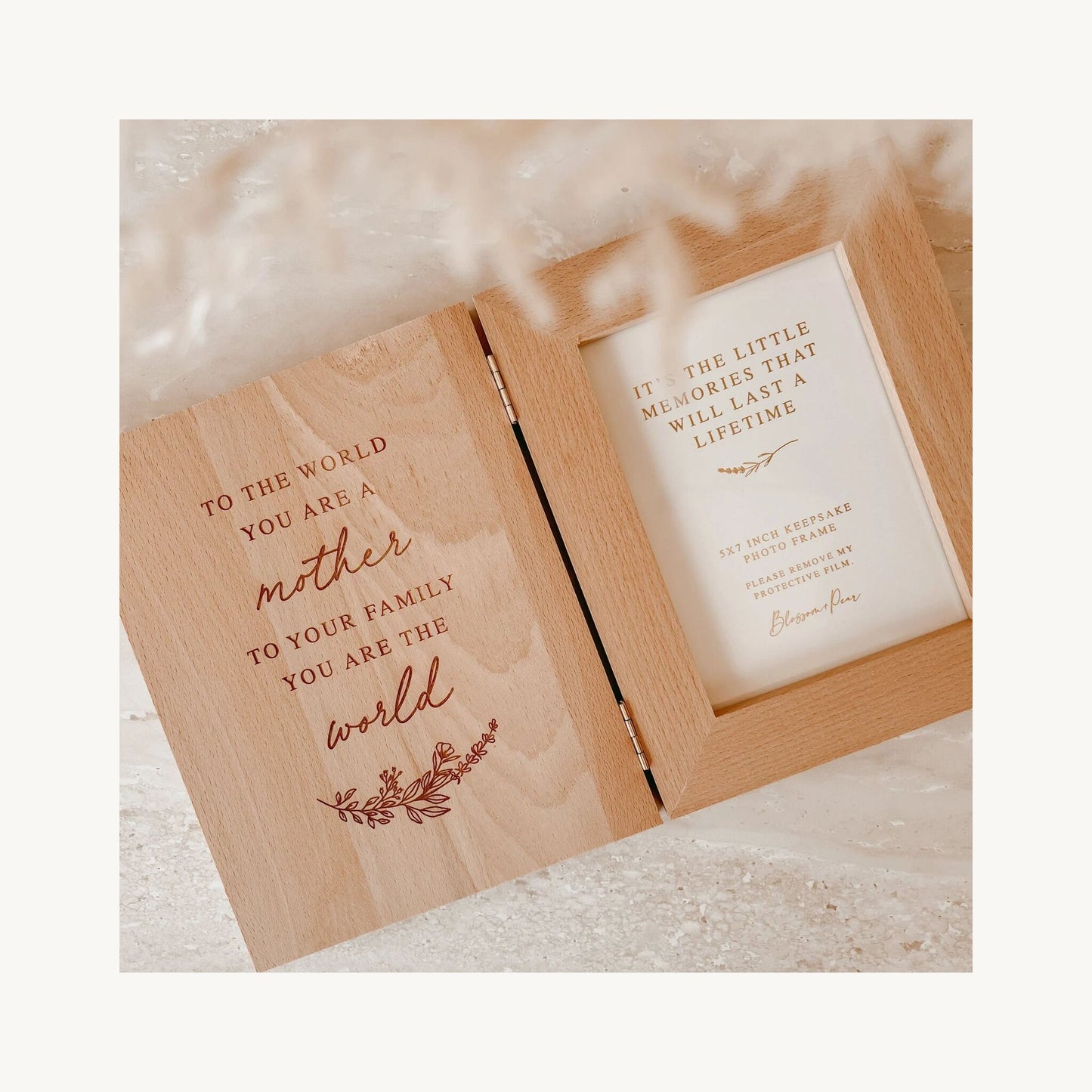 Blossom & Pear You Are My World Wooden Photo Frame | Aster & Ruby