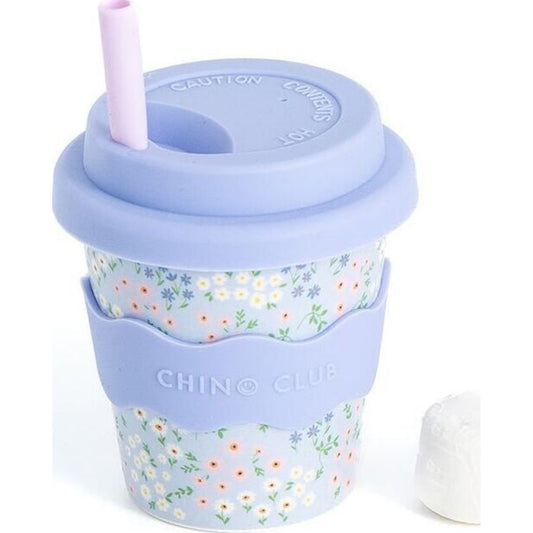 Chino Club Blue Floral Cup 4oz | Aster & Ruby