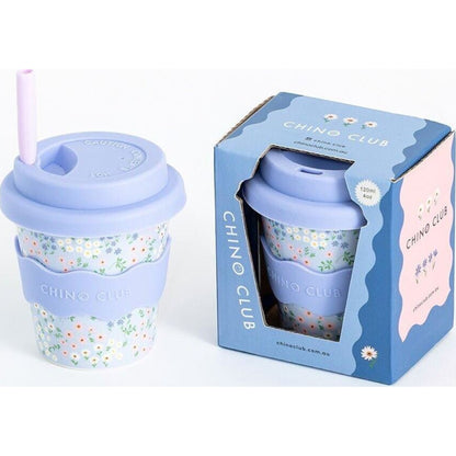 Chino Club Blue Floral Cup 4oz | Aster & Ruby