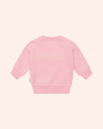 Blush Furry Huxbear Sweatshirt - Aster & Ruby