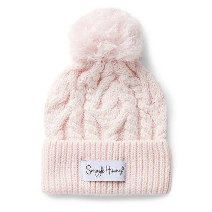Blush Pink Organic Baby Knit Beanie - Aster & Ruby