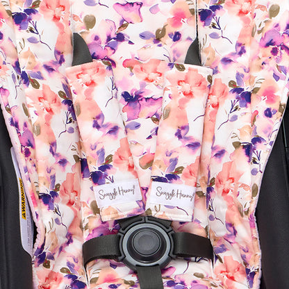 Universal Reversible Pram Strap Covers Blushing Beauty
