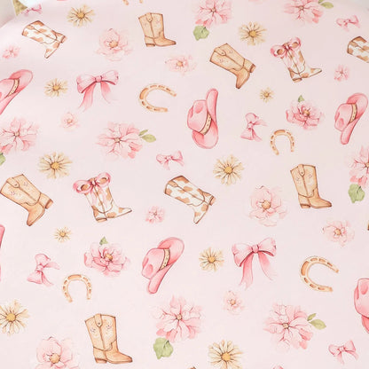 Boots & Bows Organic Fitted Cot Sheet