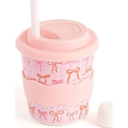 Chino Club Bows Kids Keep Cup 8oz | Aster & Ruby