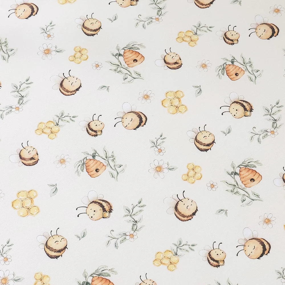 Bumblebees Organic Fitted Cot Sheet