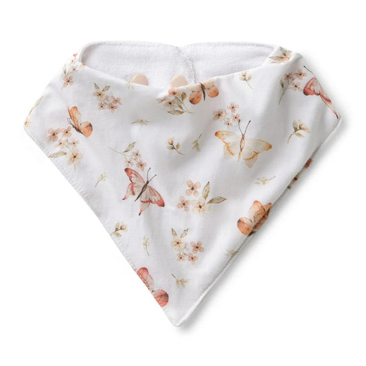 Butterfly Organic Dribble Bib - Aster & Ruby