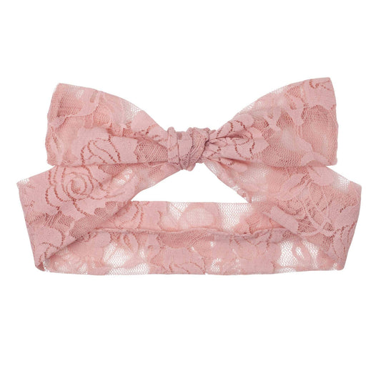 Candi Lace Headband Tea Rose-Aster & Ruby