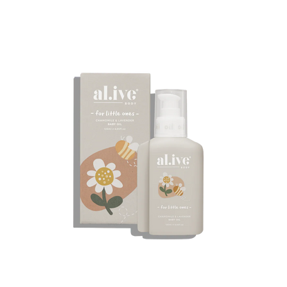 Al.ive Body Chamomile & Lavender Baby Oil | Aster & Ruby