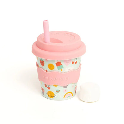 Chino Club Baby Chino Cup & Straw - Aster & Ruby