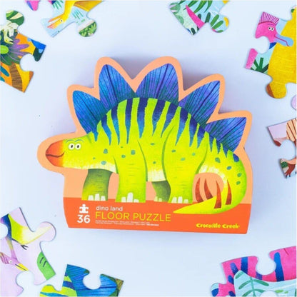 Crocodile Creek Classic Floor Puzzle 36 pc Dino Land | Aster & Ruby