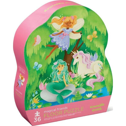 Crocodile Creek Classic Floor Puzzle 36 pc Magical Friends | Aster & Ruby