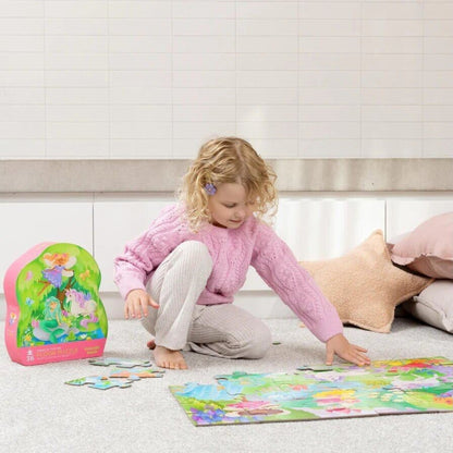 Crocodile Creek Classic Floor Puzzle 36 pc Magical Friends | Aster & Ruby