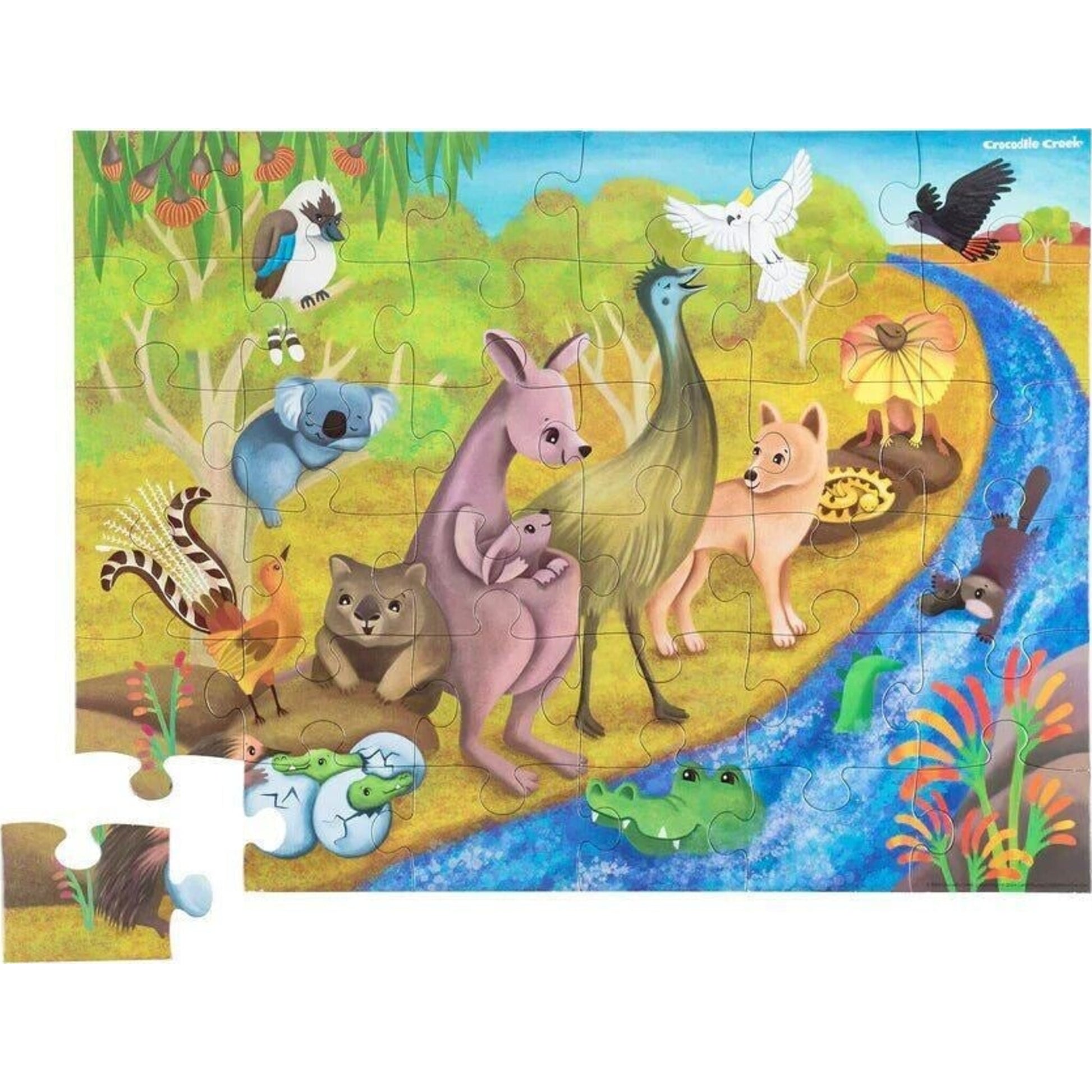 Crocodile Creek Classic Floor Puzzle 36 pc Outback Adventures | Aster & Ruby
