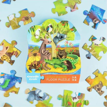 Crocodile Creek Classic Floor Puzzle 36 pc Outback Adventures | Aster & Ruby
